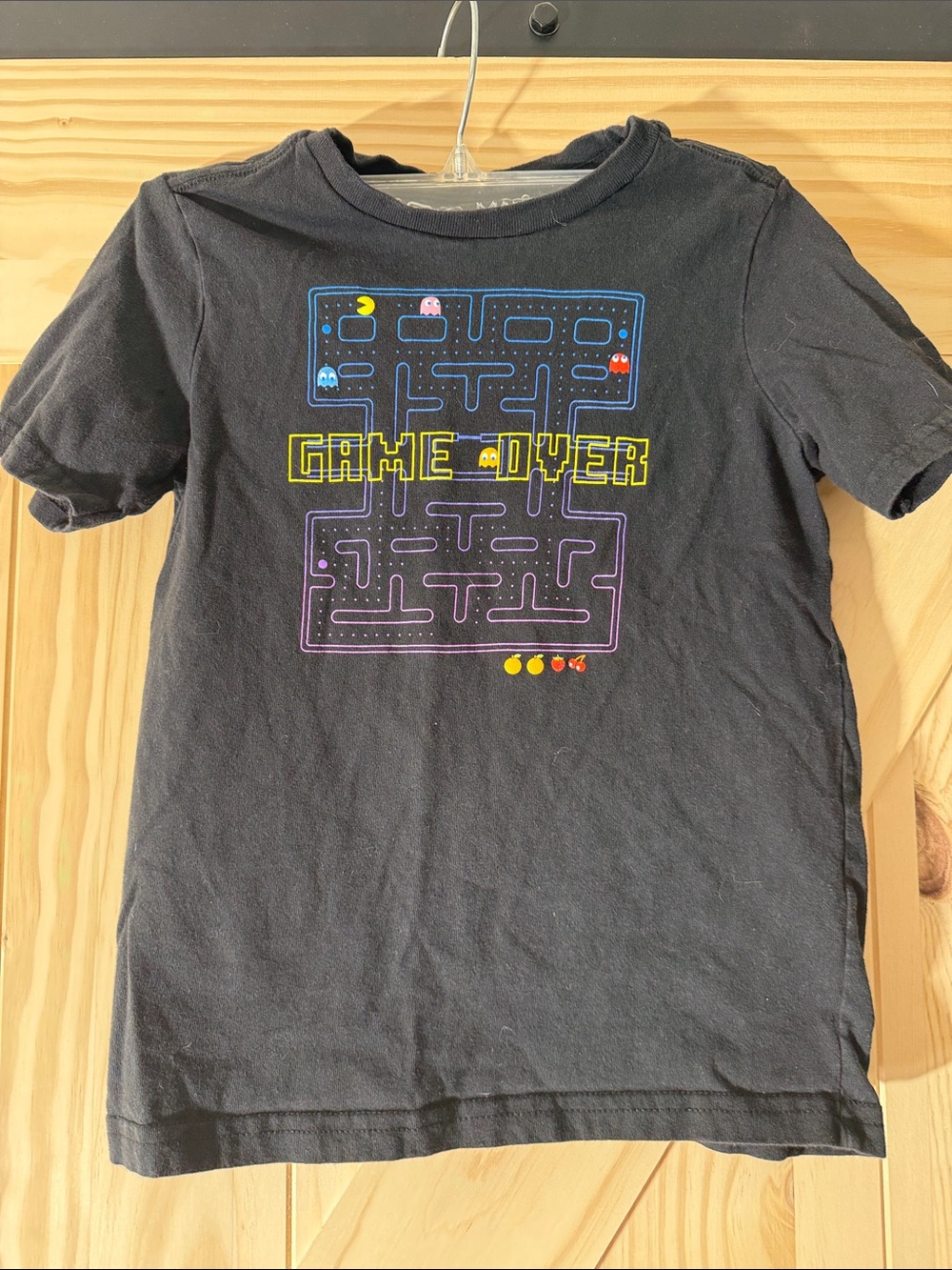 🎉3 for $10 Kids Black Pac-Man 'Game Over' Arcade Graphic Tee